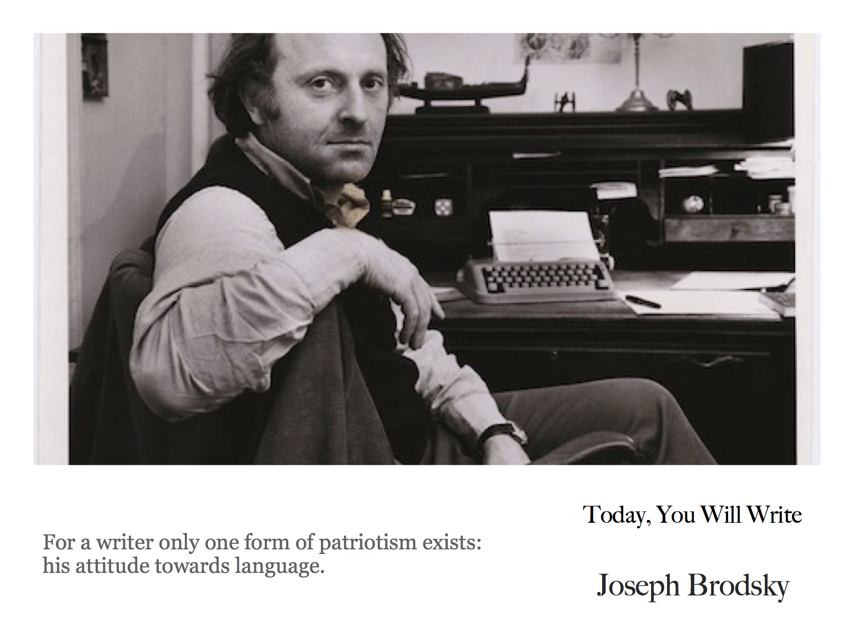 15 june Joseph Brodsky - for a writer.jpg